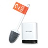 Sellemer Toilet Brush and Holder Set for Bathroom, Flexible Toilet