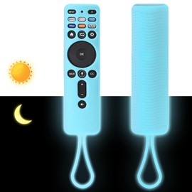 Luminous Blue Silicone XRT260 Remote Cover, Shockproof Silicone Protective Case Compatible with VIZIO XRT260 Smart TV Controller with Lanyard(Upgraded-Glow in Dark Blue)