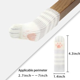 Furniture Socks, Knitted Chair Socks, Furniture Leg Cap, Chair Socks, Furniture Socks Cat, Chair Socks, 5 Patterns Knitted Furniture Socks Cat, Anti-Scratch Anti-Noise Chair Socks, Floor Protection (5