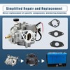 Esttlamer 20HP Carburetor Kit Replacement for Miller Bobcat Welder 225NT