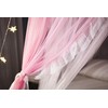 VETHIN Princess Bed Canopy for Girls Double Layer Sheer Mesh