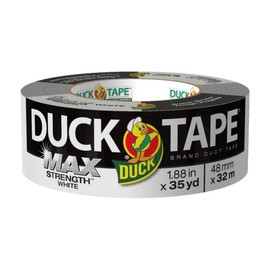 Duck Brand Max Strength Duct Tape, White, 3 Rolls, 1.88 Inch x 35 Yards Each, 240866