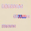 Matte Independence Day Press on Nails Medium Square Fake Nails
