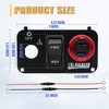 CLUBRALLY Golf Cart Key Switch Console Plate-Red