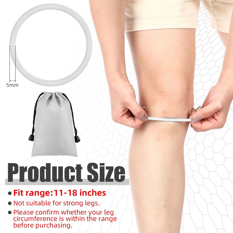 Foilswirl 2 Pcs Silicone Patella Knee Band for Basketball Patella