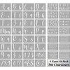 Letter Stencils for Painting on Wood - 46 Pack Large