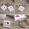 25Pcs Clear Blank Acrylic Photo Keychain Picture Frame Image Insert