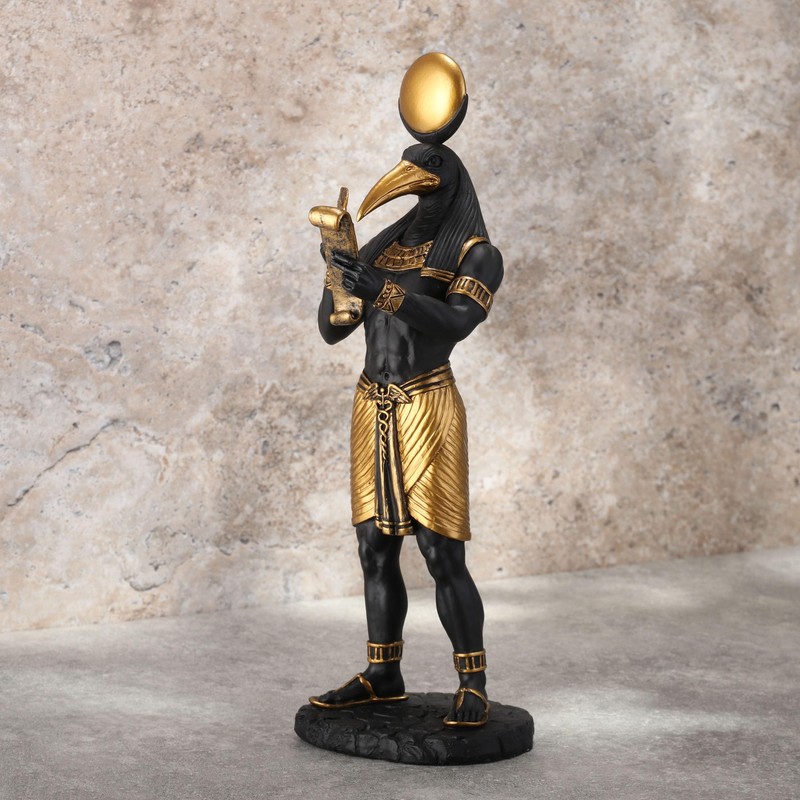 Veronese Design 11 Inch Thoth Egyptian God of Knowledge Black