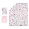 Bedtime Originals Blossom Pink Watercolor Floral 3-Piece Mini Crib Bedding