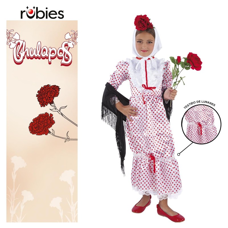 Chulapos Fancy Girls’ Costume Modern S N/A