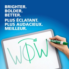 EXPO Dry Erase Markers, Low Odor Ink, Black, Chisel Tip, 40 Count