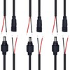 tunghey 6Pack Waterproof DC Power Pigtail Connectors Male Female Pair