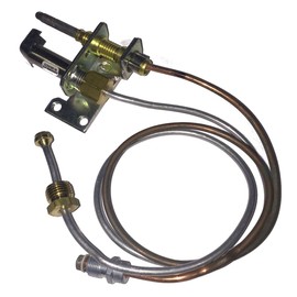 RCK Sales Gas Log Safety Pilot Tube and Thermocouple Assembly for Propane (LP) Gas 18" Vented Pilot