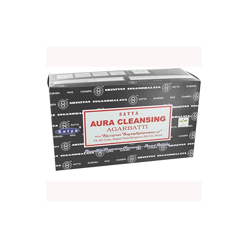 Satya Aura Cleansing Incense Sticks - Box of 12 packs