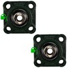 HQRP 2-Pack UCF201-8 Pillow Block Bearing 1/2 inch Bore, 4-Bolt