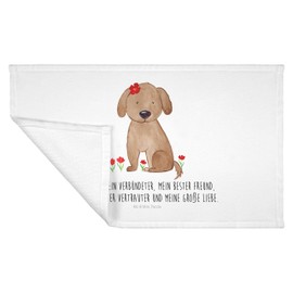 Mr. & Mrs. Panda Guest Towel Dog Lady Gift Fluffy Dog Owners Animal Lovers Women Dog Love Dog Happiness Guest Towel Terry Towel