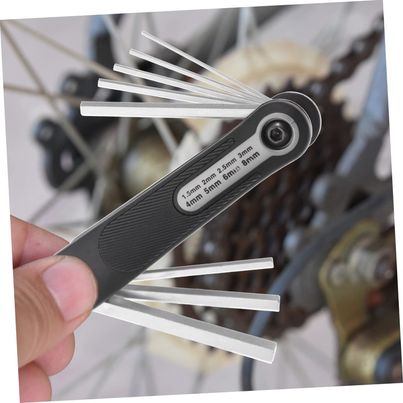 KONTONTY Hexagonal Wrench Set 8pc Folding Key Tool Kit Home