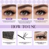 Cluster Lashes Extensions Natural 12-16mm Mixed 30D+40D Soft Reusable Individual