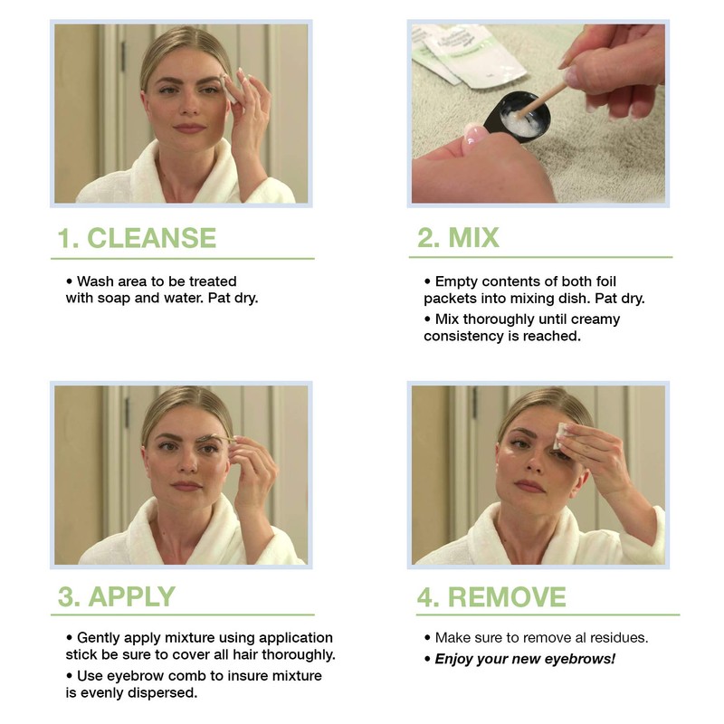 Godefroy Eyebrow Color Lightening Crème Single Use Application Kit