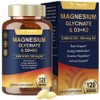 Totaria Magnesium Glycinate 500mg D3 K2 High-content, well-absorbed nutritional supplement, 1 unit, 120 tablets / 토타리아 마그네슘 글리시네이트 500mg D3 K2 고함량 흡수율좋은 영양제, 1개, 120정