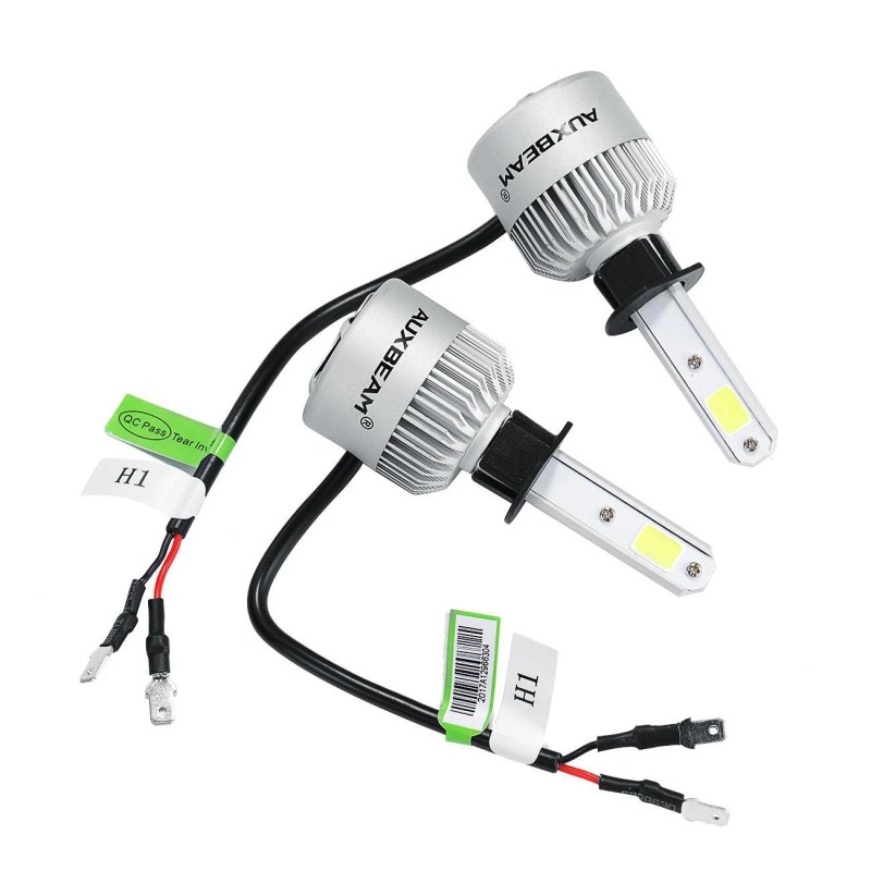 AUXBEAM 72W S2 H1 LED Headlight High Low Beam Fog