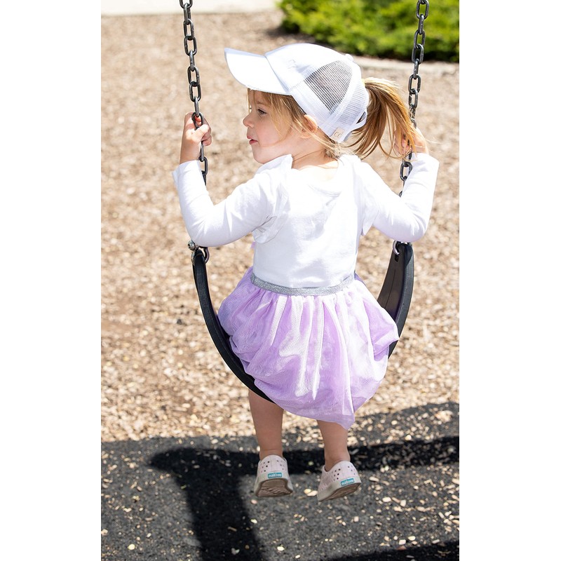 Funky Junque - Gorra de béisbol para niña, Blanqueado, Talla