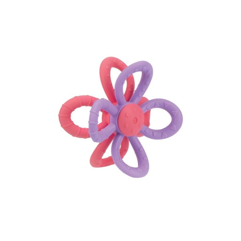 Nuby Fun Loops Teether - Flower-Shaped Infant Teething Toy for