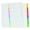 Oxford Binder Dividers Colour Coded Tabs, 1-15, Letter Size, Assorted