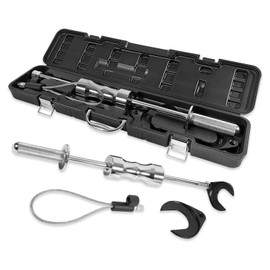 E-cowlboy Inner CV Joint Puller Slide Hammer Front Wheel Drive Axle Half Shaft Removal Tool Kit,63mm 48mm CV Joint Fork Adapter,Heavy Duty 10 Pounds Slide Hammer