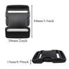 Hao Pro 2" Width Quick Side Release Buckles Speedy Pinch