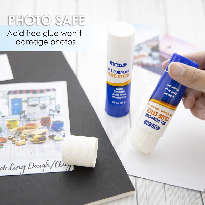 BAZIC 21g/0.7 Oz Premium Large Glue Stick (2/Pack)