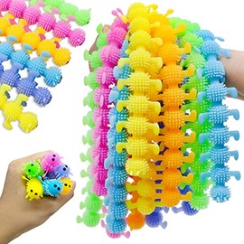 Paquete de 12 juguetes elásticos para la ansiedad, juguetes sensoriales de cuerda elástica, coloridas cuerdas elásticas para niños, adultos, alivio del estrés, antiansiedad, inquietos y relajantes