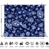 Royal Blue Early 2000s Heart Photo Backdrop 10x8ft Glitter Love