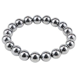 UPIQNG Terahertz Bracelet Energy Stone Bracelet Anxiety Relief Terahertz Stone Bracelet Elastic Bracelet Jewelry Ornament for Women Man