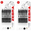 Zebra Z-Grip Mini Retractable Ballpoint Pens - 1.0mm - Black