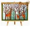 Tree Frame Square Metal Die Cuts,Spring Tree Flower Forest Cutting