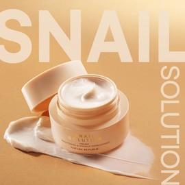 Nature Republic Snail Elasticity Nutrition Moisturizing Nature Republic Snail Solution Cream 52ml (Whitening/Wrinkle Improvement Cream) / 달팽이 탄력 영양 보습 네이처리퍼블릭 스네일 솔루션 크림 52ml (미백·주름개선 크림)