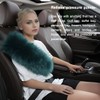 OGLAND 2 Pack 13.4inch Big Plush Soft Wool Sheepskin Seat