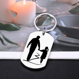 Dad Gifts, Fathers Day from Daughter, Birthday Gifts for Dad, Gifts for Dad from Daughter, Dad Keychain, Dad Valentine Day Christmas Wedding Christmas Gifts for Dad from Daughter to Daddy Papa Stepdad