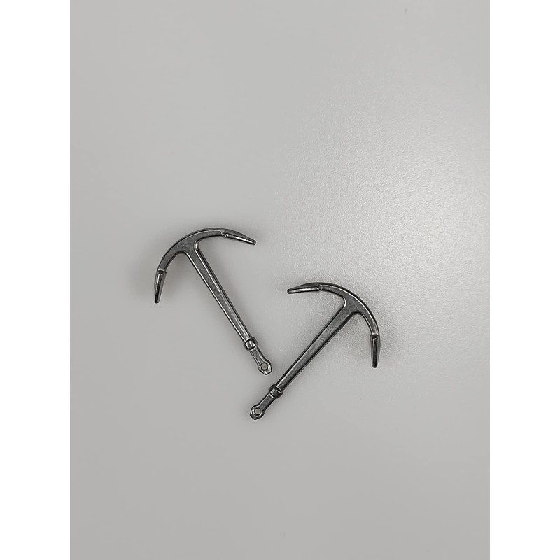 GAWEGM Model Ship Kits Accessory - 2pcs Alloy Anchor Boat