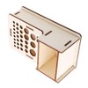 Multi Hole DIY Craft Tool Storage Wooden Holder Basswood Leather