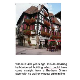 Midene Ceramic House Tea Light Candle Holder Home Decor Collectible Miniature House Replica of The Historic Hotel in Alsace Mini Tiny House