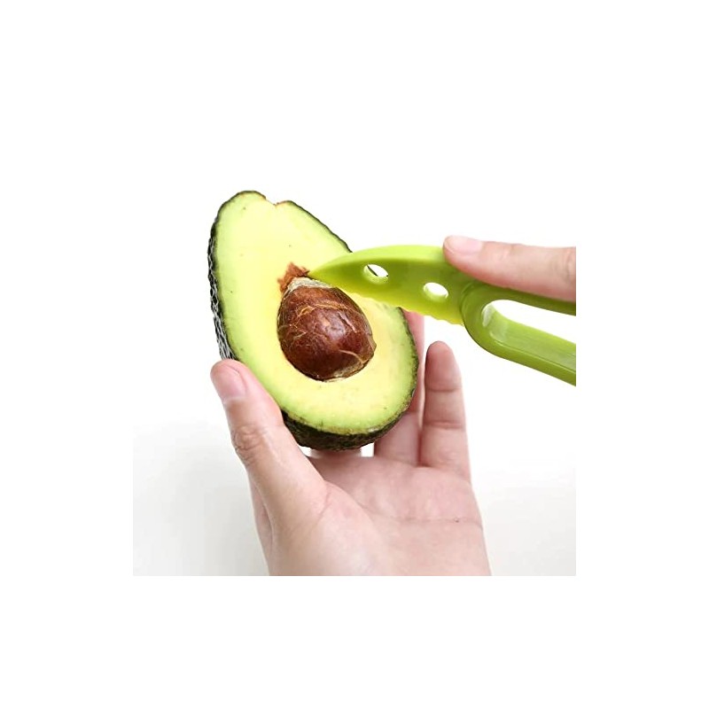 KOKSI 3-in-1 Avocado Splitter, Peeler and Slicer