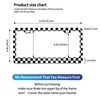TianHeYue 2Pack Simple Style Black and White Racing and Checkered