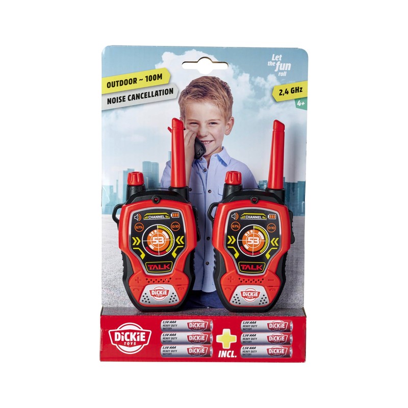 Dickie Go Real Walkie Talkie Fun 2.4 GHz Portata 80