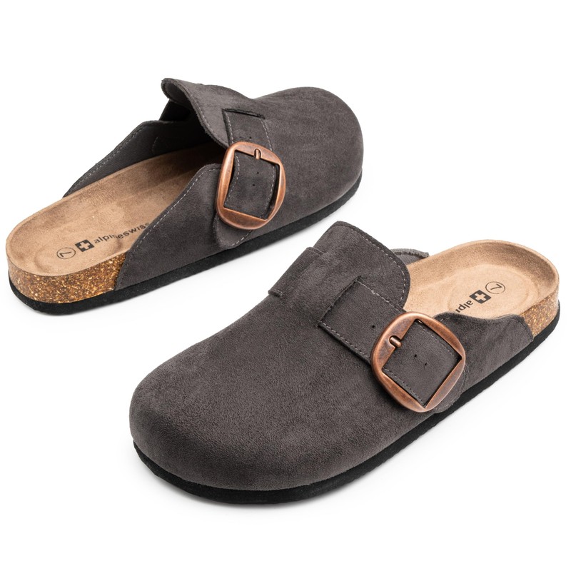 Alpine Swiss Edith - Pantuflas de corcho para mujer, zapatos