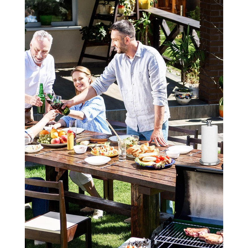 AFAXINRIE Kitchen Roll Holder,Paper Towel Holder,Kitchen Towel Holders,Stainless Steel Silver