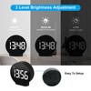 Sxhlseller 4 Inch LED Alarm Clock for Bedroom - Adjustable