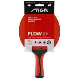 Stiga Seasons Flow Spin Table Tennis bat, Red/Black
