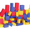 Junkin 80 Pack Cardboard Building Blocks Cardboard Bricks for Kids,